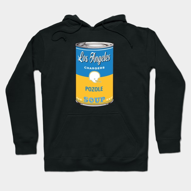 Los Angeles Chargers Soup Can Hoodie by Rad Love